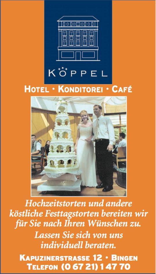 Hotel Café Konditorei Köppel Bingen am Rhein Kültér fotó
